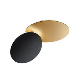 Plafoniera classica Perenz DRUM 8232 OR LC 43W LED 3440LM metallo oro nero orientabile inclinabile