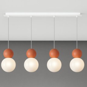 Lampadario moderno Top Light COTTAGE 1228 S4 R G9 LED vetro metallo