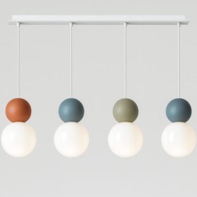 Lampadario moderno Top Light COTTAGE 1228 S4 R G9 LED vetro metallo