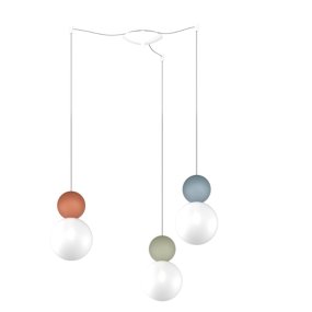 Lustre moderne Top Light COTTAGE 1228 S3 S G9 LED verre métal