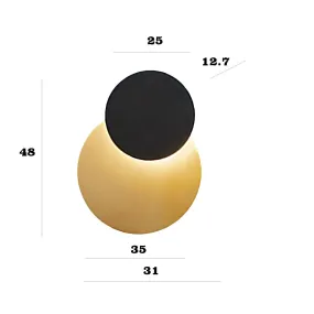 Klassische Wandleuchte Perenz DRUM 8230 OR LC