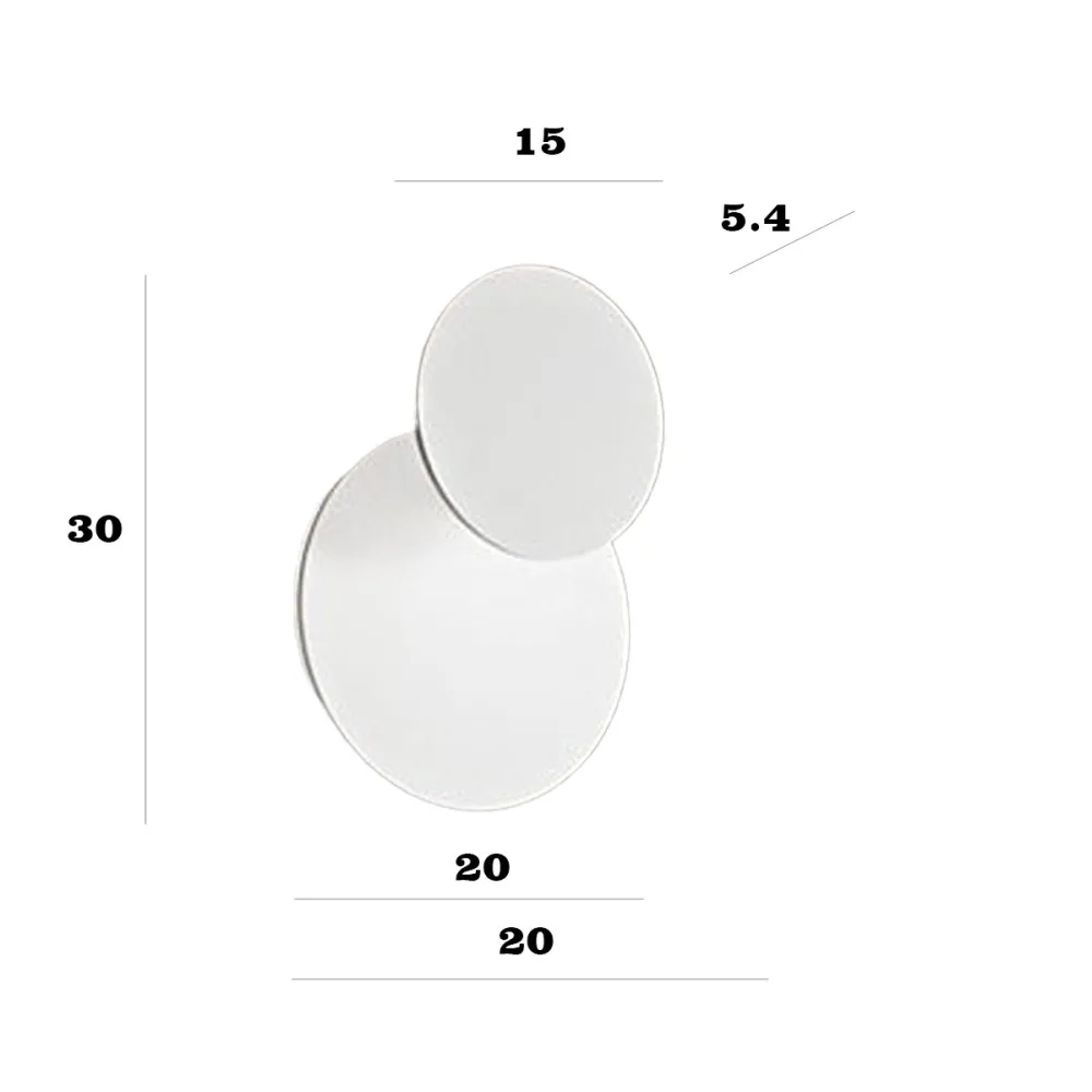 Aplique de pared moderno Perenz DRUM 8229 B LC