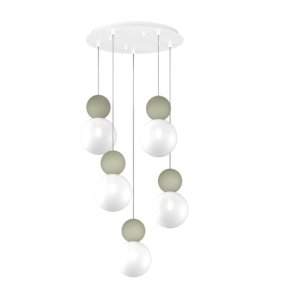 Lampadario moderno Top Light COTTAGE 1228 S5 T G9 LED vetro metallo