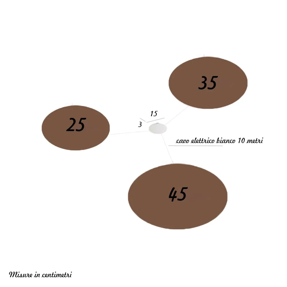 Composizione soffitto Perenz NEBULA 8438 8440 8442 MM