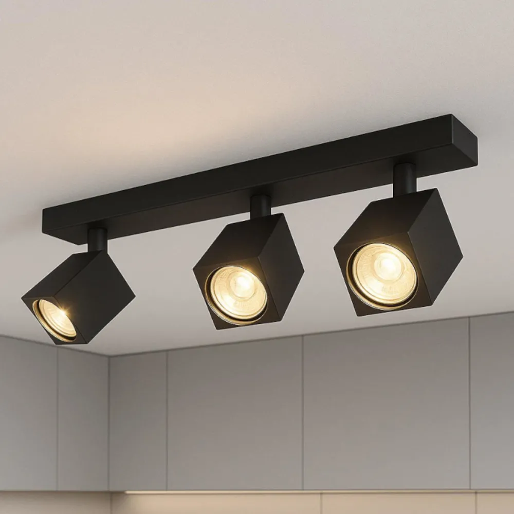 Projecteur sur rail moderne KIBO 1230 à 3 LED GU10