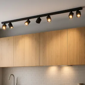 Moderne Schienenstrahler-Aufsatzleuchte KIBO 1230 7 GU10 LED