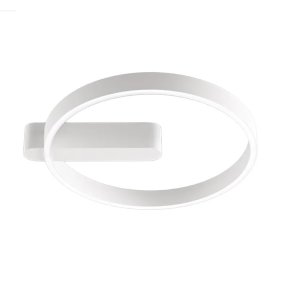 Applique moderna Perenz OFF 8426 B CT LED CCT biemissione metallo bianco opaco