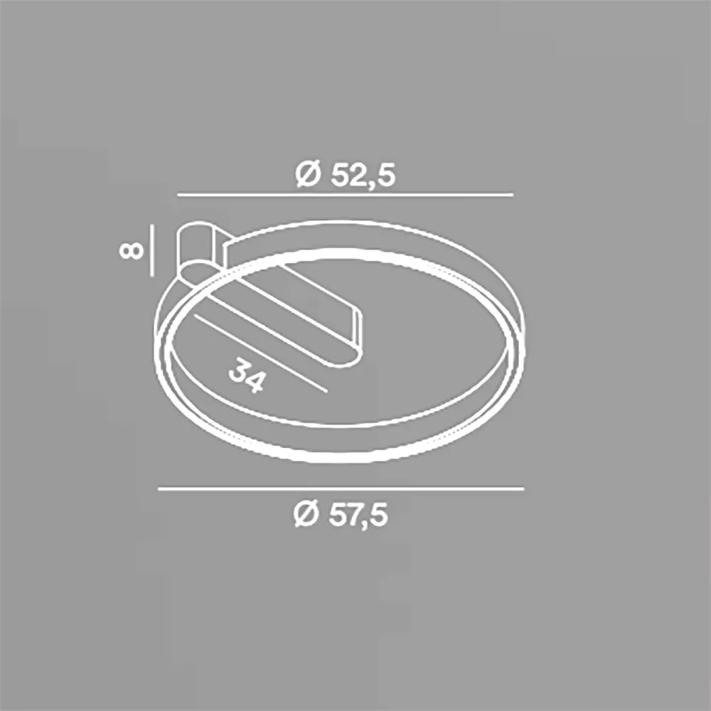 Applique moderna Perenz OFF 8426 GR CT
