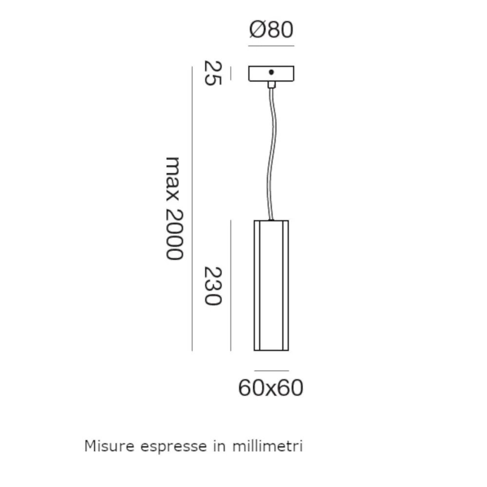 Sospensione moderna Gea Led GSO100 GU10 LED