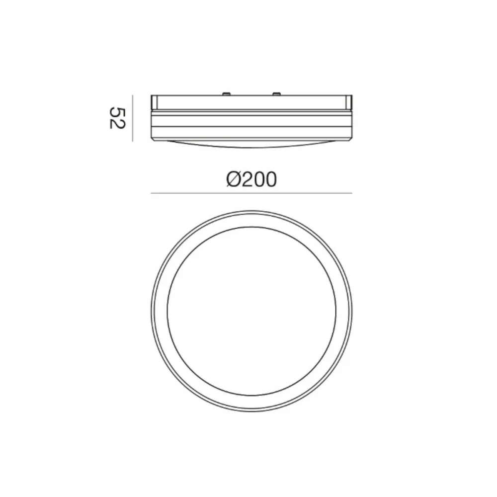 Plafonnier moderne Gea Led GPL341 LED IP65
