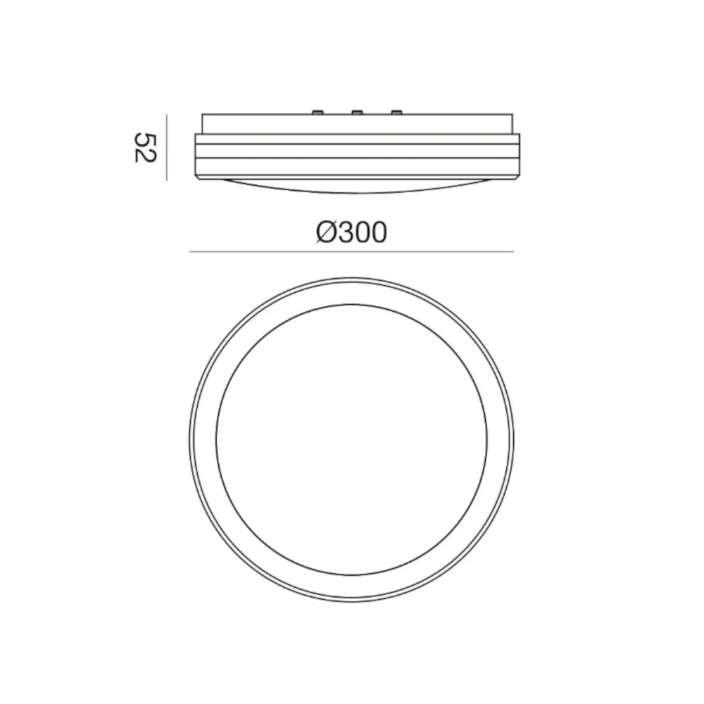 Gea Led GPL342 LED IP65 moderne Deckenleuchte