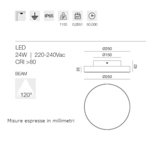 Plafoniera moderna Gea Led...
