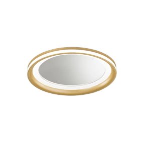 Plafoniera moderna Perenz illumina MIRO' 8258 OR LC LED 2660LM 3000K dimmerabile alluminio metallo acrilico oro spazzolato