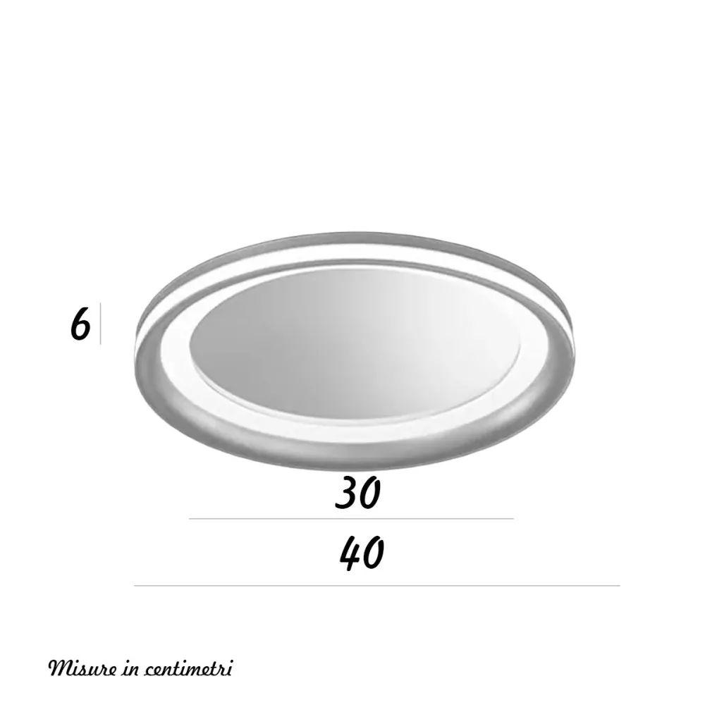 Plafoniera moderna Perenz illumina MIRO' 8258 GR LC