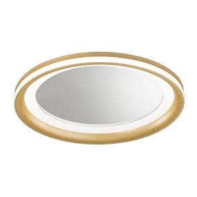 Moderne Deckenleuchte Perenz illumina MIRO' 8260 OR LC LED 4130LM 3000K dimmbar Aluminium Metall Acryl gebürstetes Gold