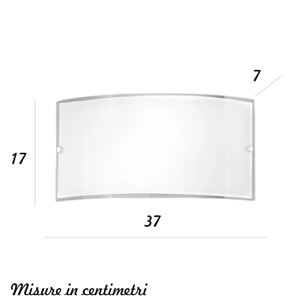 Applique murale en verre poli Perenz DROP 6088 B