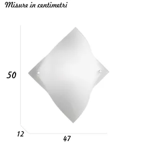 Aplique de pared de cristal satinado Perenz CAKE 6024