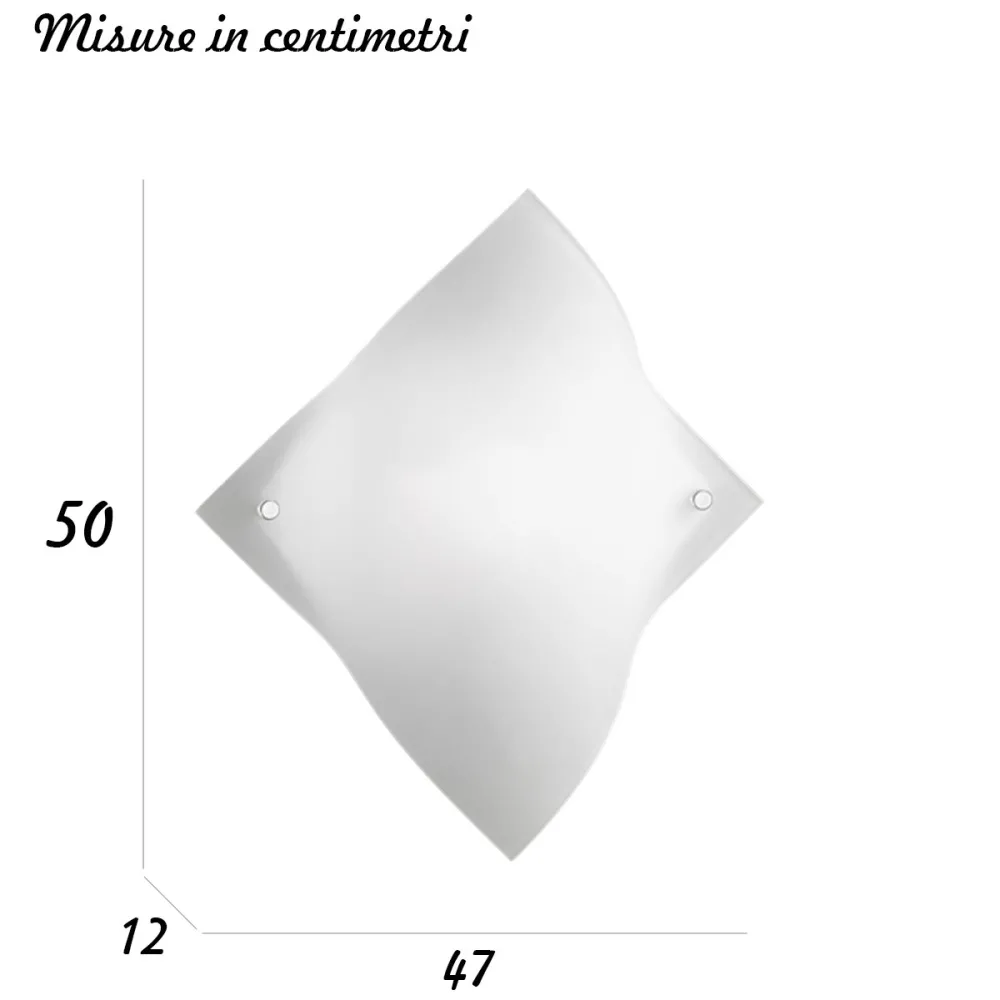 Aplique de pared de cristal satinado Perenz CAKE 6024