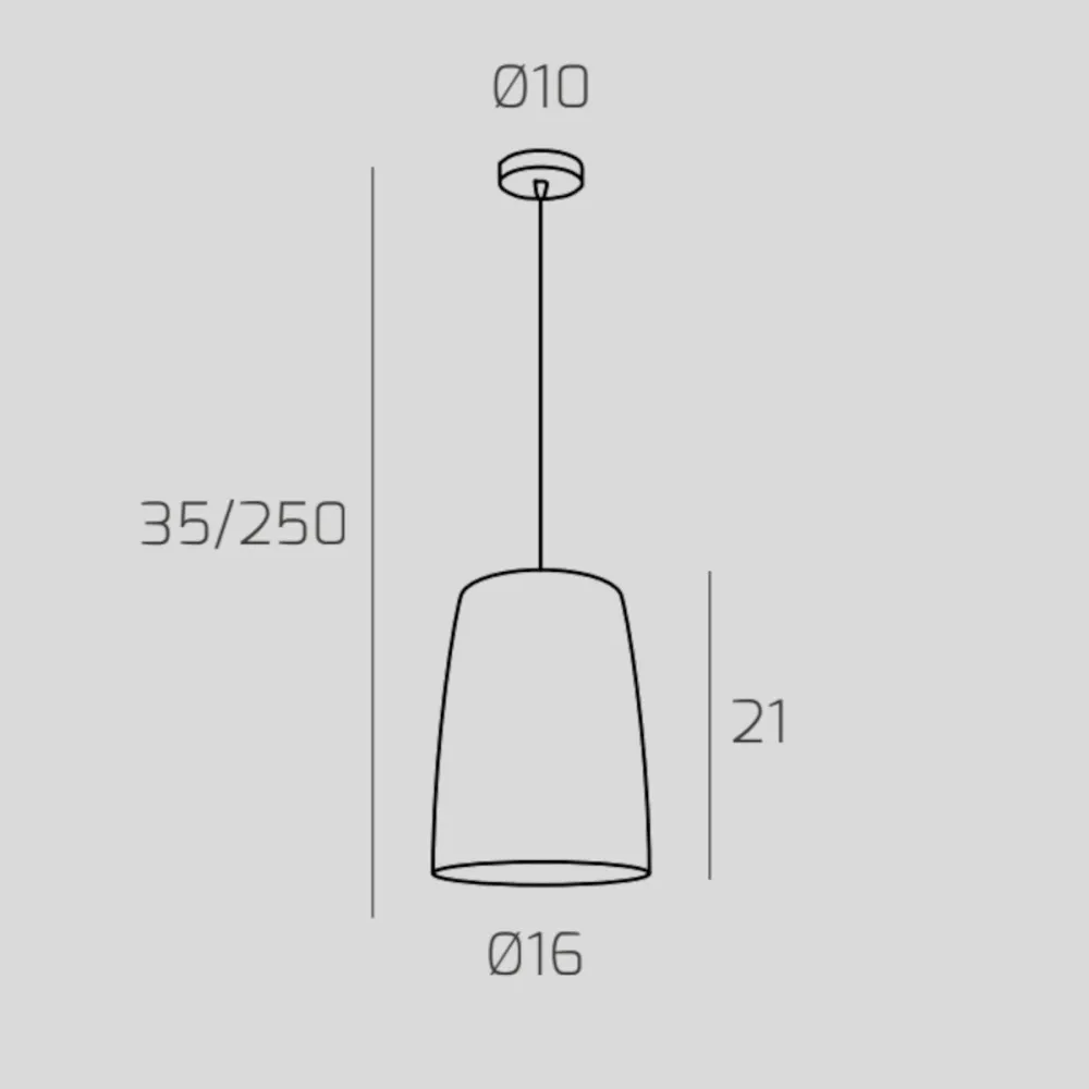 Sospensione Top Light SHADED 1164BI S1 AM