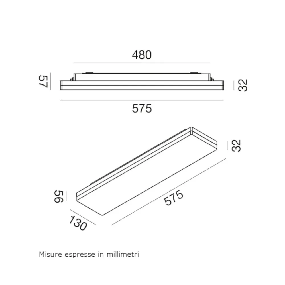 Lámpara de techo moderna LED Gea Led GPL420 IP54