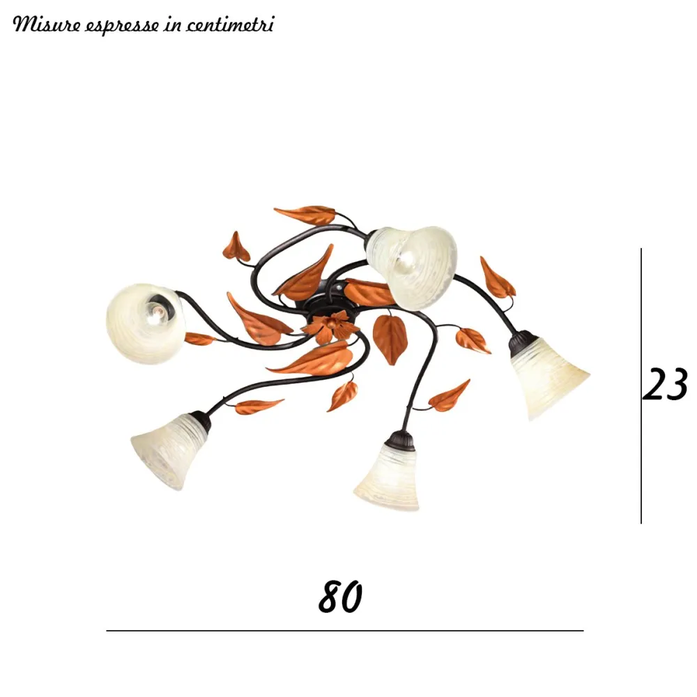 Lámpara de techo clásica Due P lighting TOSCA PL5