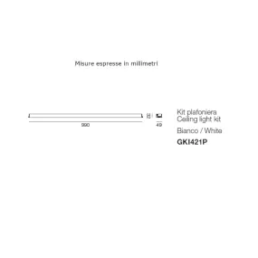 Moderne Deckenleuchte Gea LED GPL421+GKI421P LED IP54