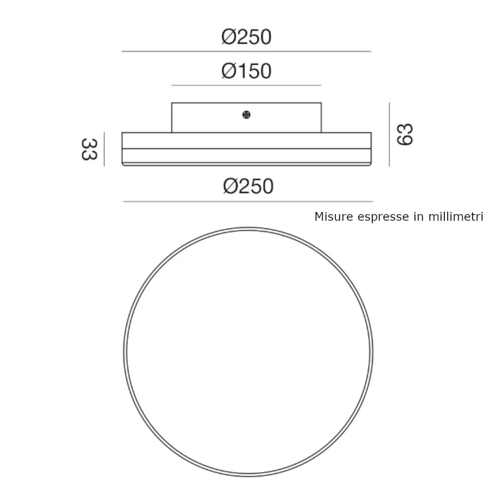 Lámpara de techo moderna LED IP65 Gea Led GPL361