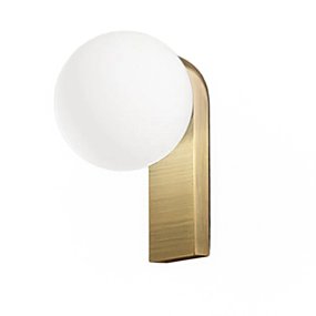 Aplique de pared LED Perenz TALIA 8380 OB LC 3000K 956LM IP44 esfera de cristal soplado en latón bruñido