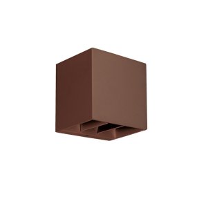 Klassische Wandleuchte Gea Led GES2320 LED IP65 braunes Aluminium, einfarbig