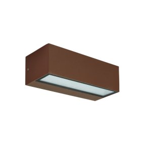 Applique classico Gea Led GES2242 LED IP65 alluminio marrone biemissione