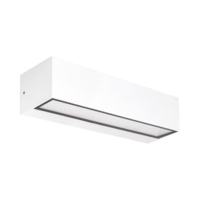 Applique moderno Gea Led GES2243 LED IP65 alluminio bianco biemissione