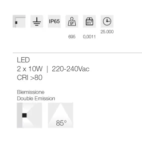 Applique moderno Gea Led GES2244 LED IP65