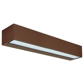Applique classico Gea Led GES2248 LED IP65 alluminio marrone biemissione