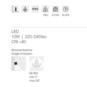 Lampioncino moderno Gea Led GES2301 LED IP65
