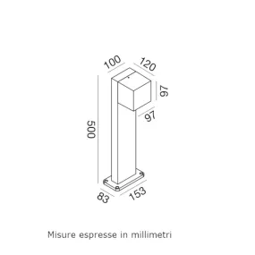 Lampioncino moderno Gea Led GES2311 LED IP65