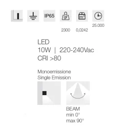 Gea Led GES2312 LED IP65 moderne Straßenleuchte