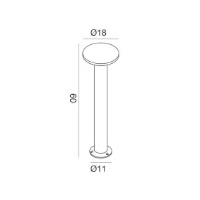 Lampioncino moderno Gea Led GES2332C LED IP65 60H 3000K