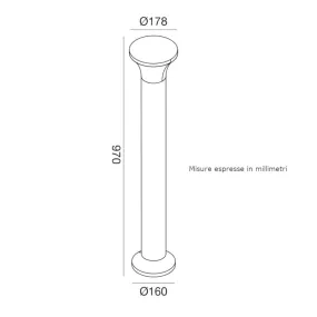 Lampioncino moderno Gea Led GES2271 E27 LED