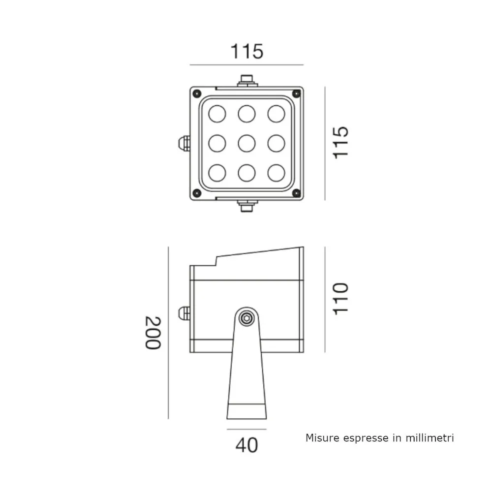 Projecteur LED moderne Gea Led GES2230 IP65