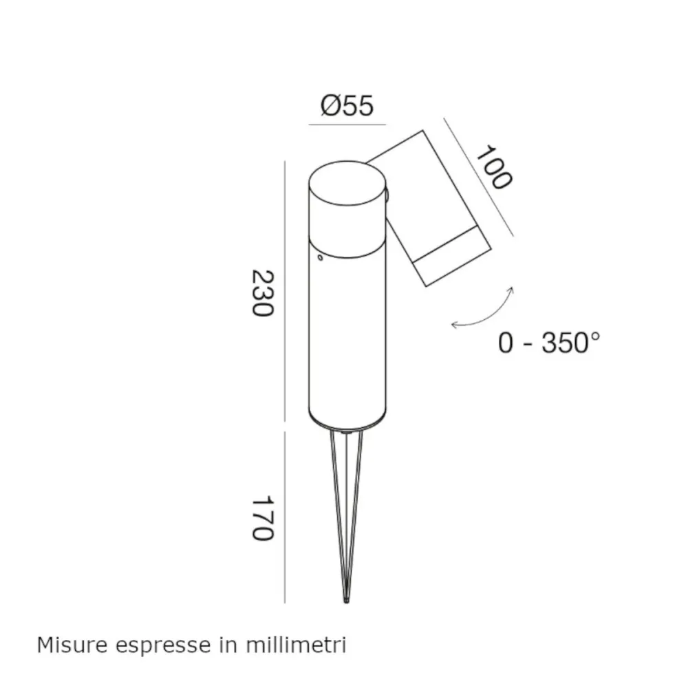 Lámpara LED con punta Gea Led GES2220 GU10 IP65