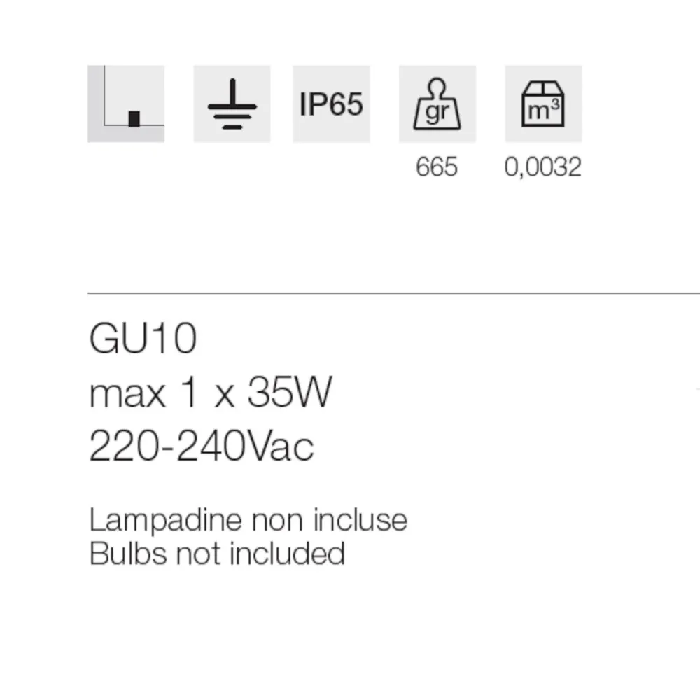 Lámpara LED con punta Gea Led GES2220 GU10 IP65