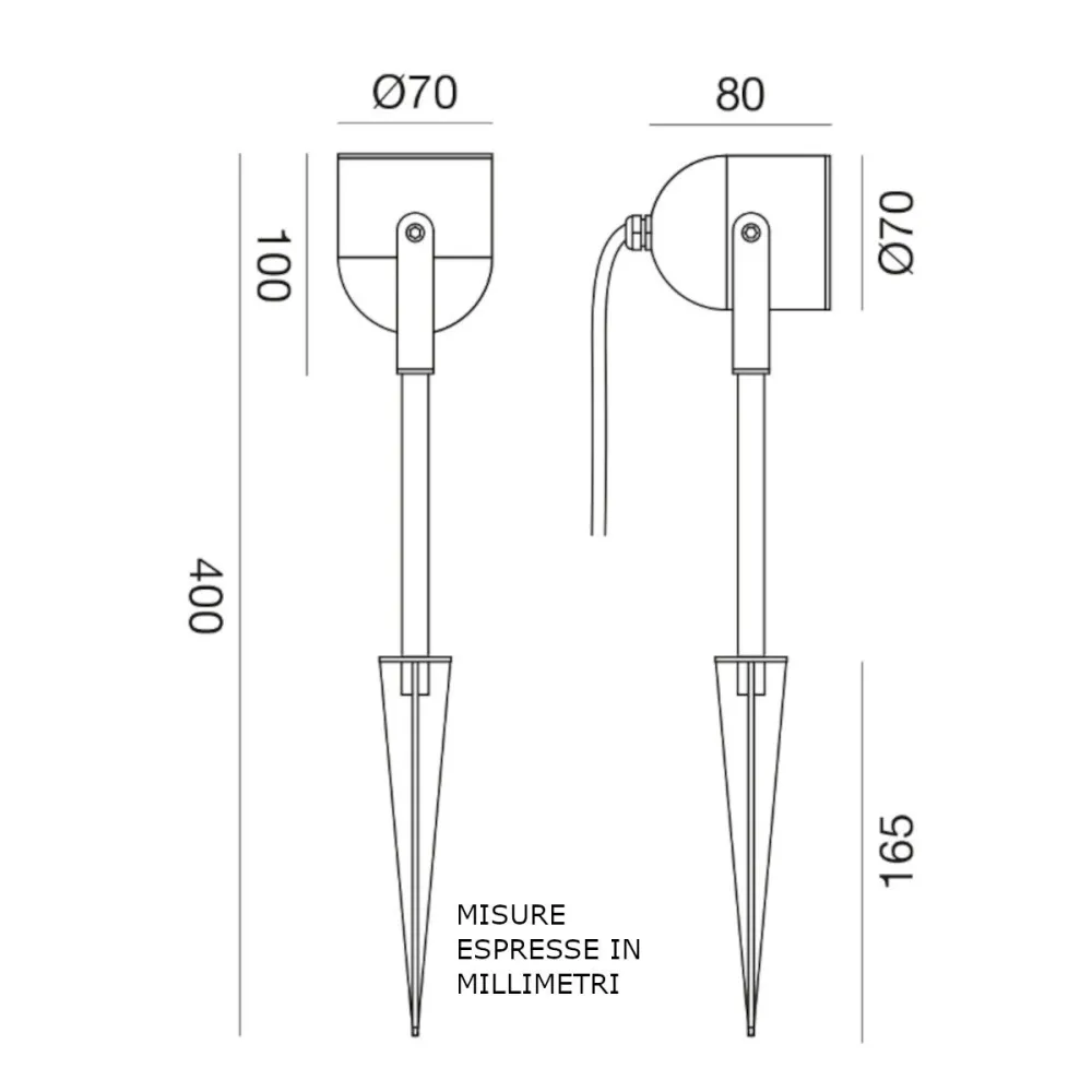 Lámpara LED con punta Gea Led GES2280 GU10 IP65