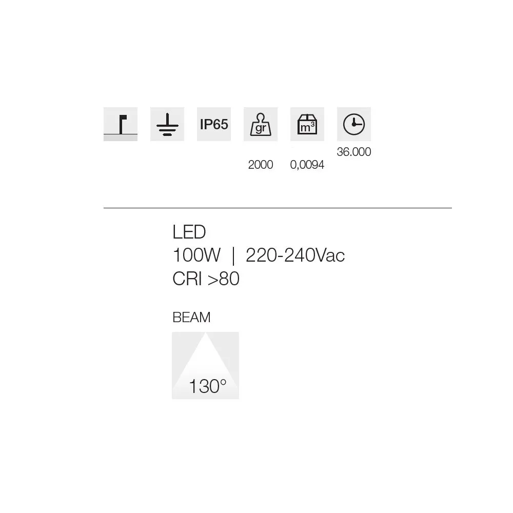 Lampadaire LED Gea Led GES2351 IP65
