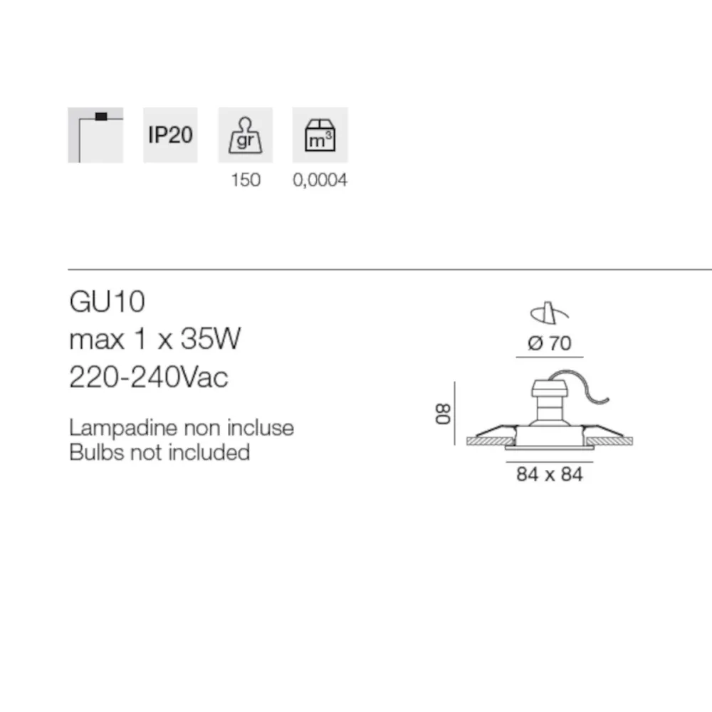 Gea LED GFA054 GU10 LED-Einbaustrahler