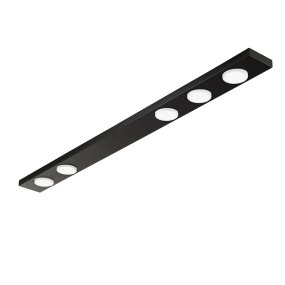 Perenz BOTTONE 8568 N GX53 LED-Deckenleuchte, matt schwarz