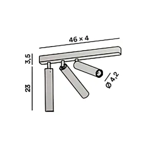 Lámpara de techo Perenz BAMBU' 8244 N LC