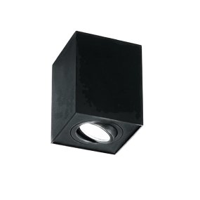 Perenz CENTRIC 8364 N GU10 LED-Deckenleuchte in Quaderform, mattschwarzes Metall