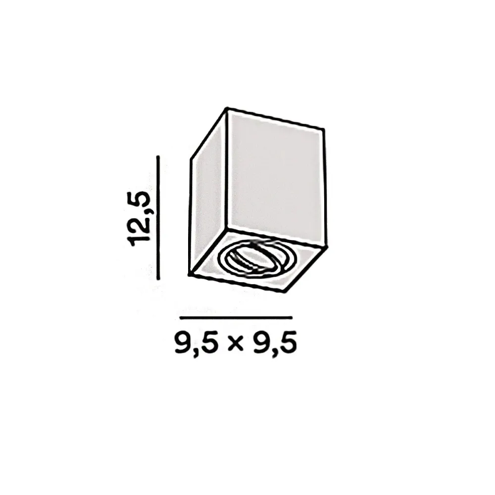 Plafonnier parallélépipédique Perenz CENTRIC 8364 B