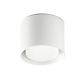 Perenz GEO 6740 B GX53 LED-Zylinder-Deckenleuchte aus mattweißem Metall