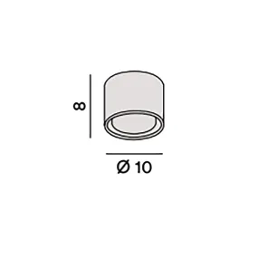 Plafonnier cylindrique Perenz GEO 6740 B